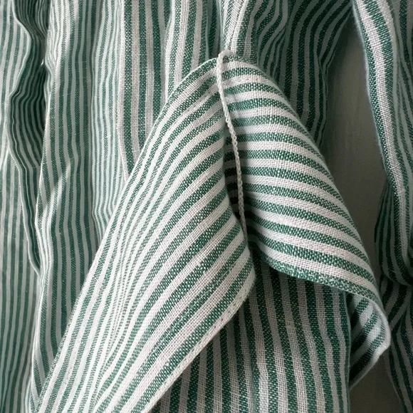 Ralph Lauren Striped Belted Utility Linen Shirt NWT - Picture 7 of 7